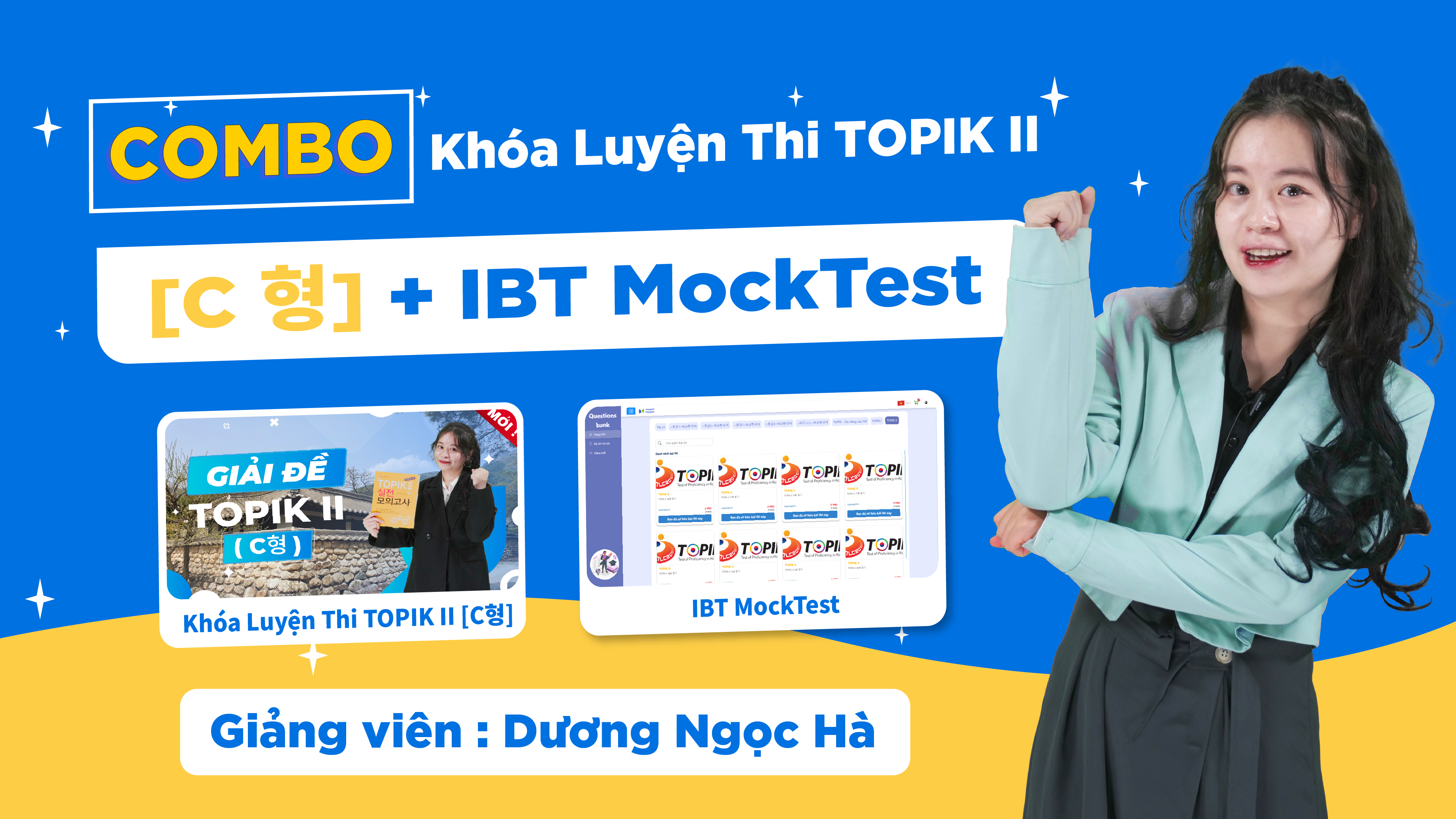 COMBO Khóa Luyện Thi TOPIK II [C형]  + IBT MockTest