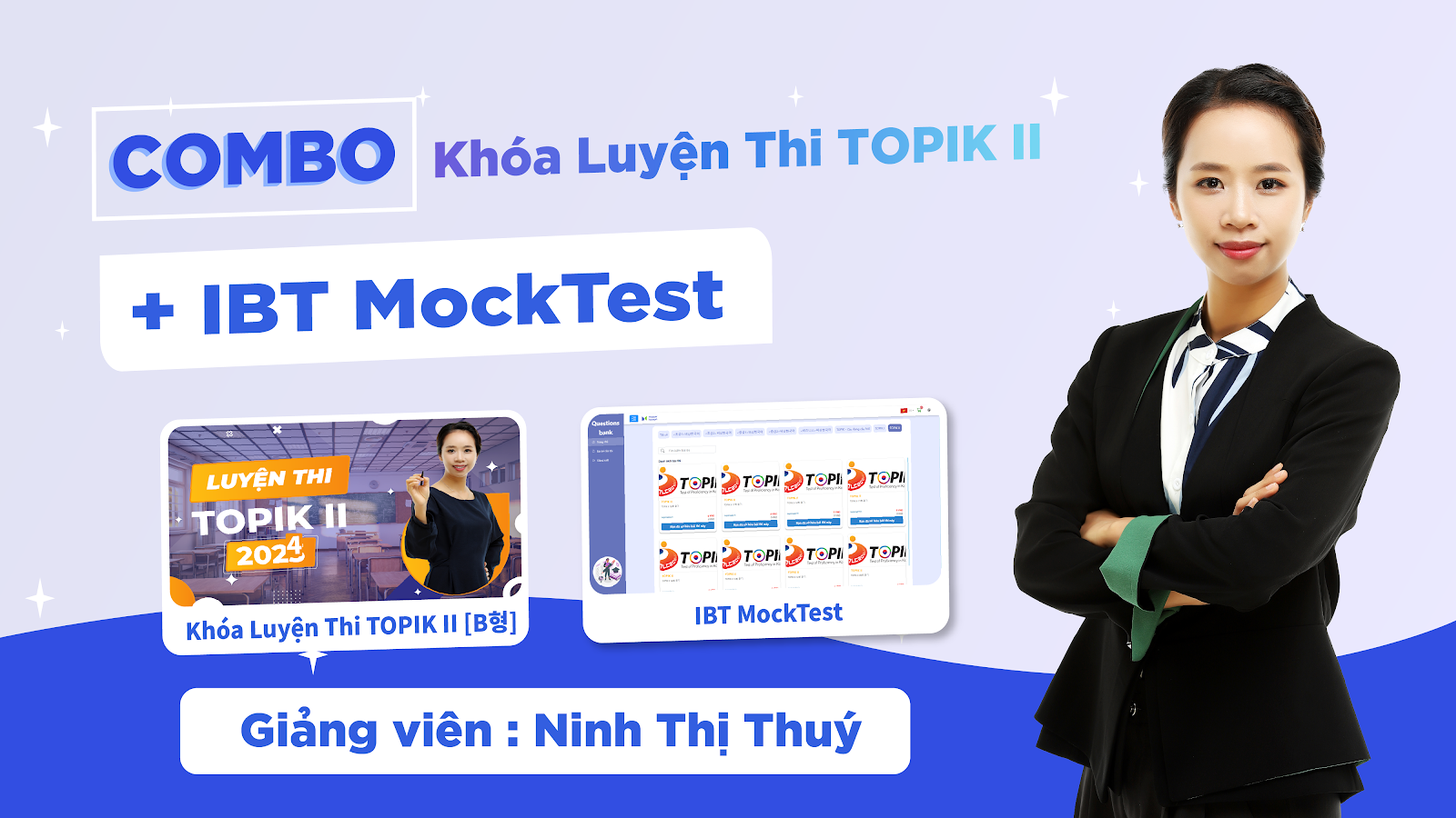 COMBO Khóa Luyện Thi TOPIK II + IBT MockTest